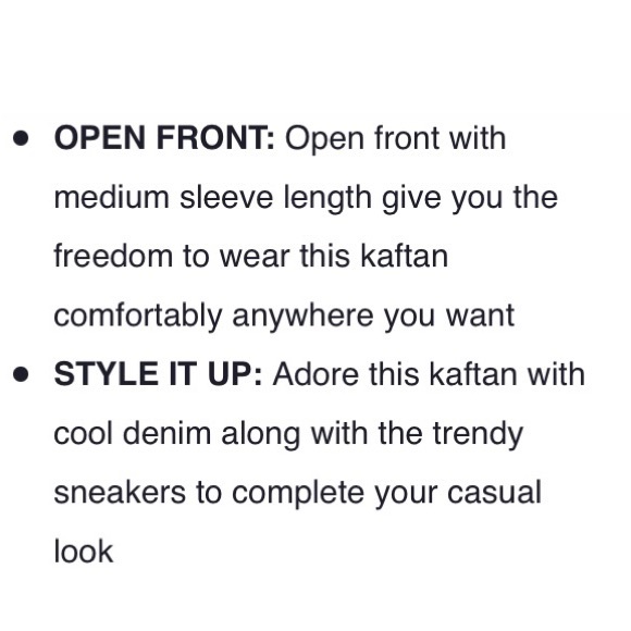 Multi Color Floral Open-Front Duster Kaftan (One Size Fits up to 3X) NWT - Picture 7 of 15